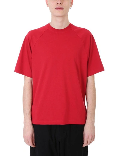 Shop Y-3 Red Cotton T-shirt