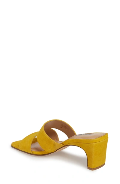 Shop Charles David Harley Slide Sandal In Bright Yellow Suede