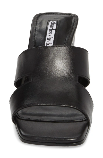 Shop Charles David Harley Slide Sandal In Black Leather