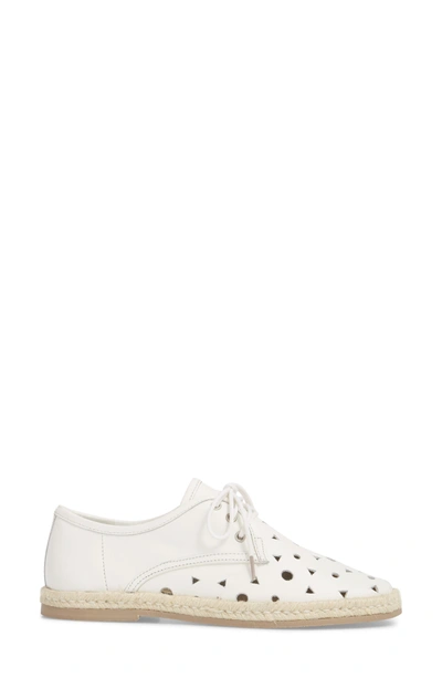 Shop Seychelles Distinguished Espadrille Derby In White Leather