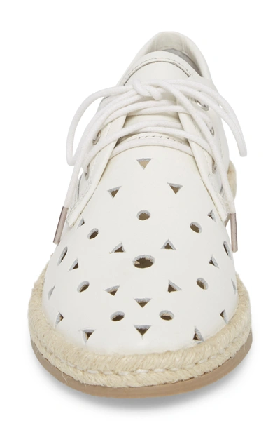 Shop Seychelles Distinguished Espadrille Derby In White Leather