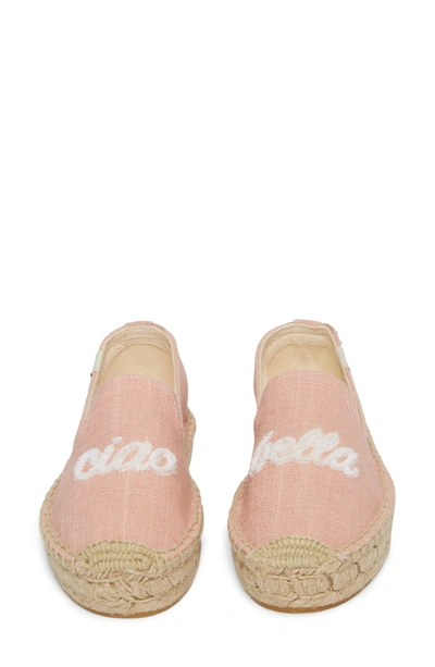 Shop Soludos Ciao Bella Espadrille Flat In Dusty Rose Fabric