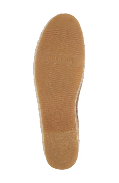 Shop Soludos Ciao Bella Espadrille Flat In Dusty Rose Fabric