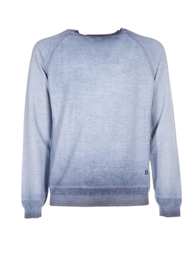 Shop Dondup Classic Sweatshirt In Light Blue