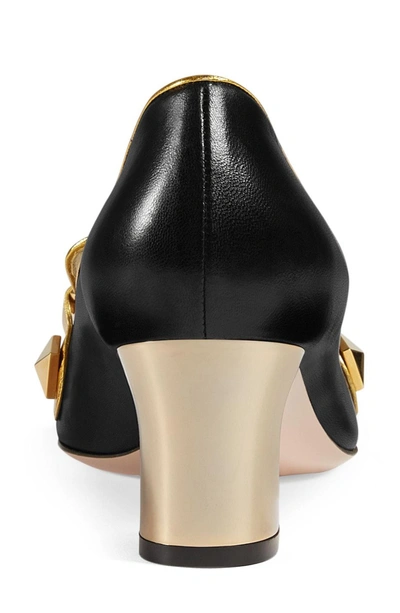 Shop Gucci Cheryl Gg Supreme Pump In Black