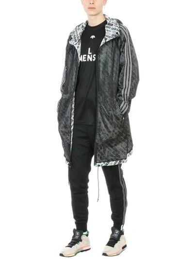 Shop Adidas Originals By Alexander Wang Black Fabrical Technic Grey Parka