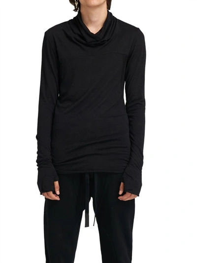 Shop Lost & Found Black Jumper In Viscose Turtleneck