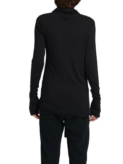 Shop Lost & Found Black Jumper In Viscose Turtleneck