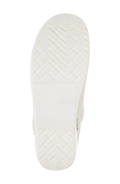 Shop Dansko Wide Pro Clog In White Leather