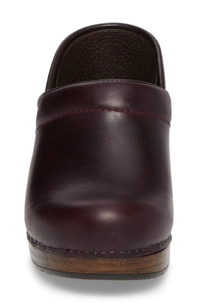 Shop Dansko 'professional' Clog In Cordovan Leather