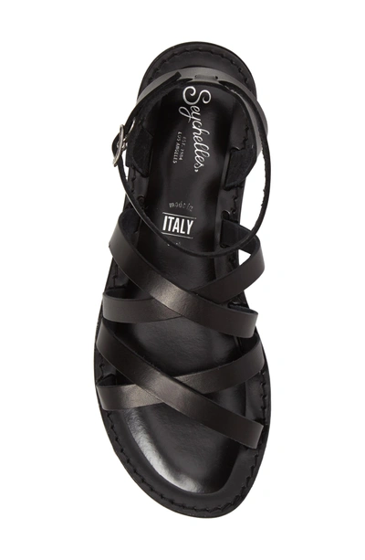 Shop Seychelles In The Shadows Sandal In Black Leather