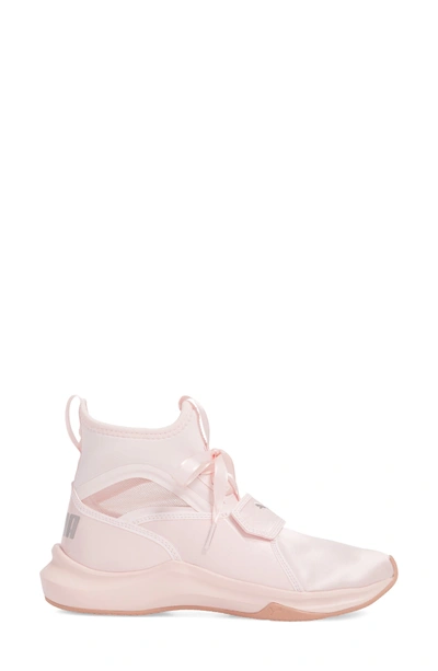 Shop Puma Phenom Satin Ep High Top Training Shoe In Pearl/ Pearl