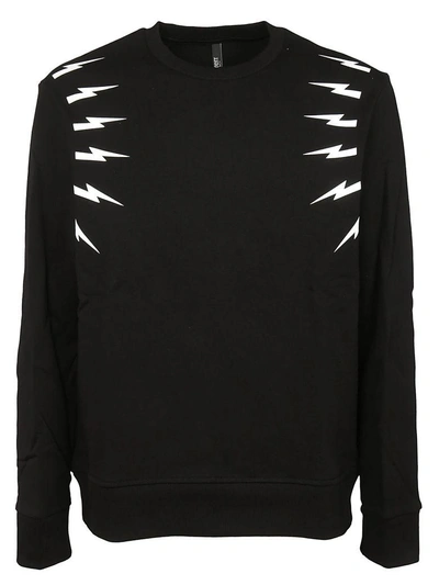 Shop Neil Barrett Lightning Bolt Sweatshirt