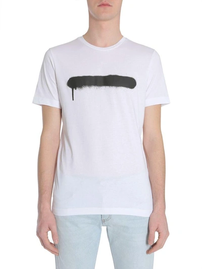 Shop Diesel Black Gold Ty-sprayline T-shirt In Bianco