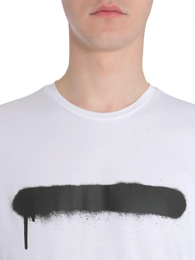Shop Diesel Black Gold Ty-sprayline T-shirt In Bianco