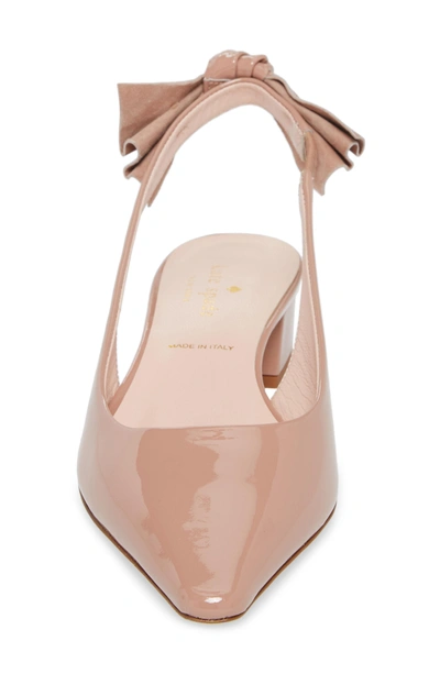 Shop Kate Spade Bow Slingback Pump In Fawn