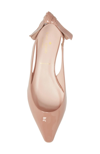 Shop Kate Spade Bow Slingback Pump In Fawn