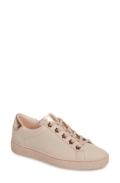 Michael Michael Kors Women's Irving Leather Lace Up Sneakers In Soft Pink |  ModeSens