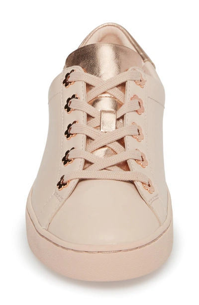 Shop Michael Michael Kors Irving Sneaker In Soft Pink