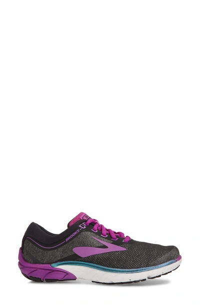 Shop Brooks Purecadence 7 Road Running Shoe In Black/ Purple/ Multi