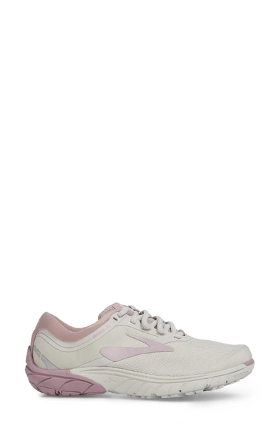 Shop Brooks Purecadence 7 Road Running Shoe In Grey/ Rose/ White