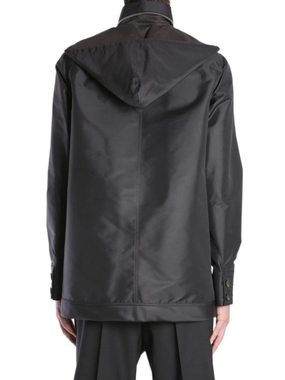 Shop Rick Owens Dirt Windbreaker In Nero