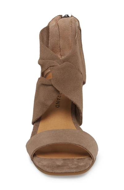 Shop Lucky Brand Tammanee Wedge Sandal In Brindle Suede