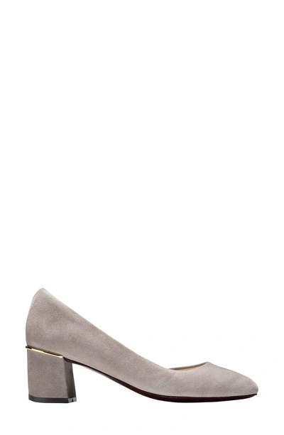 Shop Cole Haan Laree Half D'orsay Pump In Rock Ridge Suede