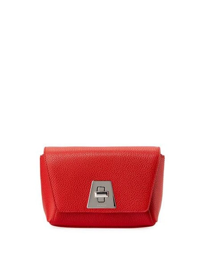 Shop Akris Anouk Little Day Calf Leather Crossbody Bag In Scarlet