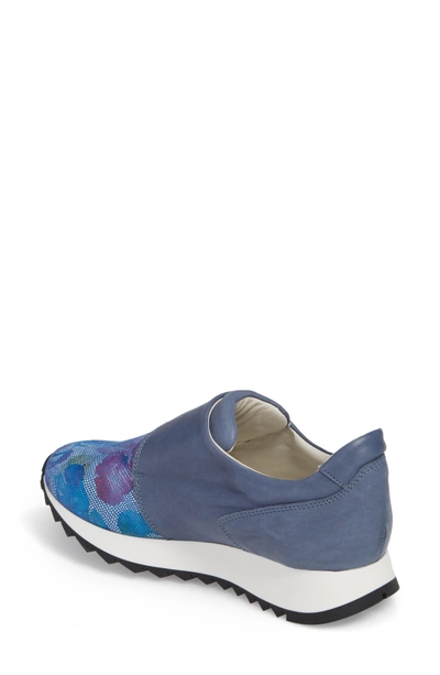 Shop Amalfi By Rangoni Danza Wedge Sneaker In Royal Leather