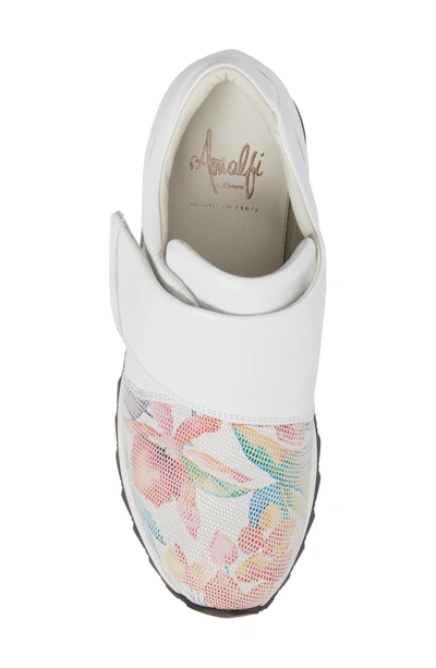 Shop Amalfi By Rangoni Danza Wedge Sneaker In White Leather