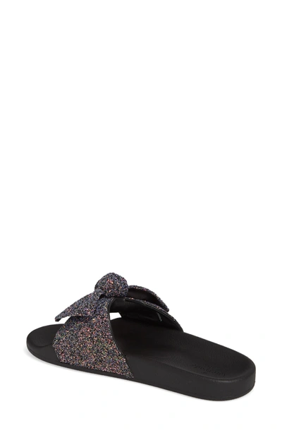 Shop Kate Spade Shellie Slide Sandal In Midnight Glitter