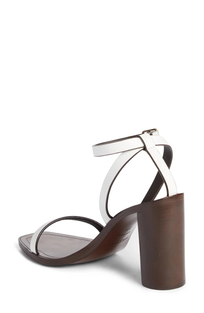 Shop Saint Laurent Loulou Ankle Strap Sandal In White