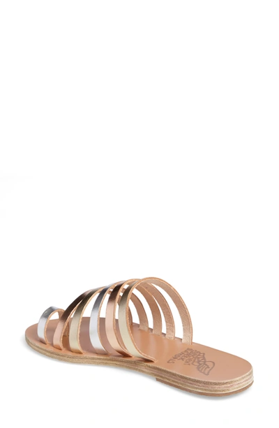 Shop Ancient Greek Sandals Niki Slide Sandal In Metallic Mix