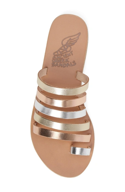 Shop Ancient Greek Sandals Niki Slide Sandal In Metallic Mix
