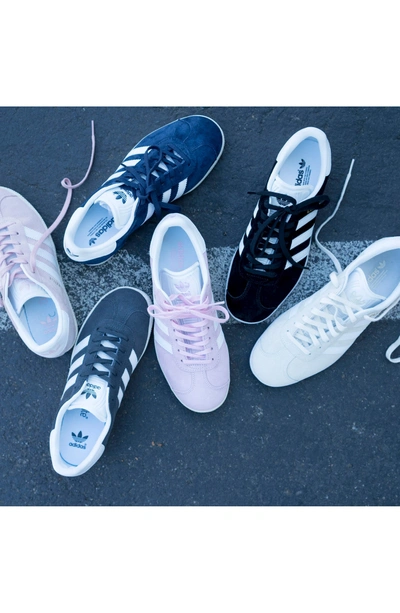 Shop Adidas Originals Gazelle Sneaker In Orchid Tint/ White/ Gum