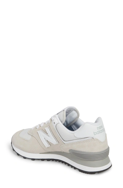 Shop New Balance '574' Sneaker In White/ White