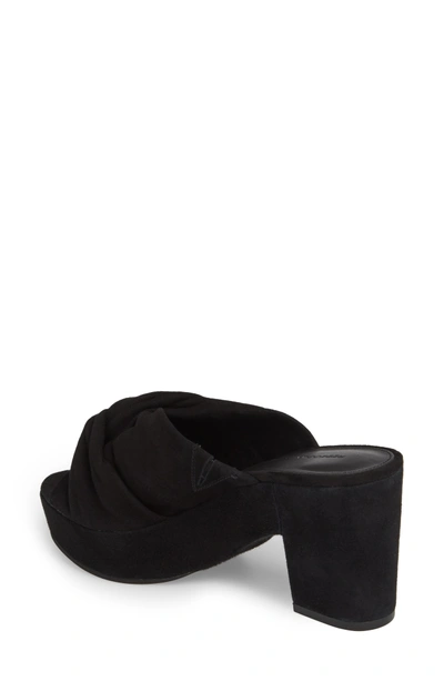 Shop Rebecca Minkoff Jaden Slide Sandal In Black Satin