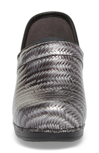 Shop Dansko Pro Xp Clog In Grey Patent Leather