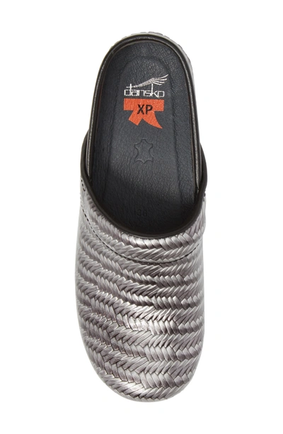 Shop Dansko Pro Xp Clog In Grey Patent Leather