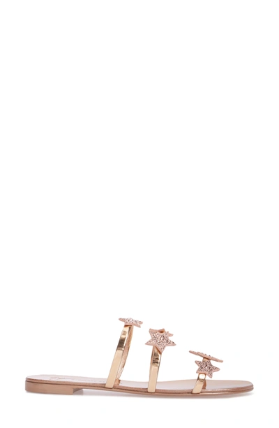 Shop Giuseppe Zanotti Nuvoroll Star Sandal In Rose Gold