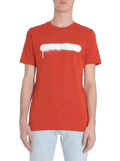 Shop Diesel Black Gold Ty-sprayline T-shirt In Rosso