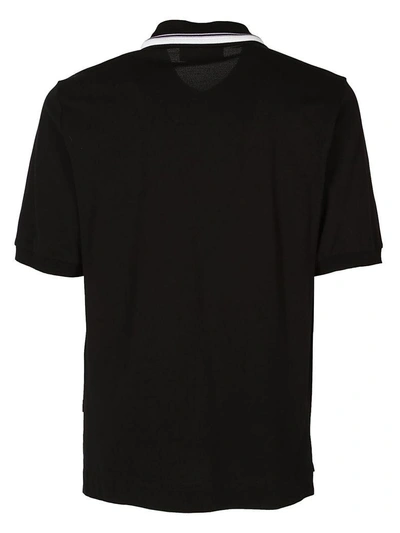 Shop Msgm Polo Shirt In Black
