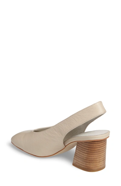 Shop Grey City Sydney Square-toe Slingback Pump In Bone