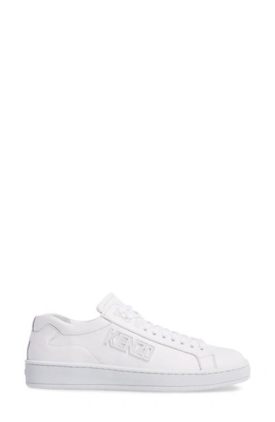 Shop Kenzo Tennix Logo Sneakers In White
