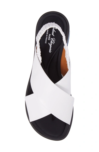 Shop Robert Clergerie Omin Platform Slingback Sandal In White
