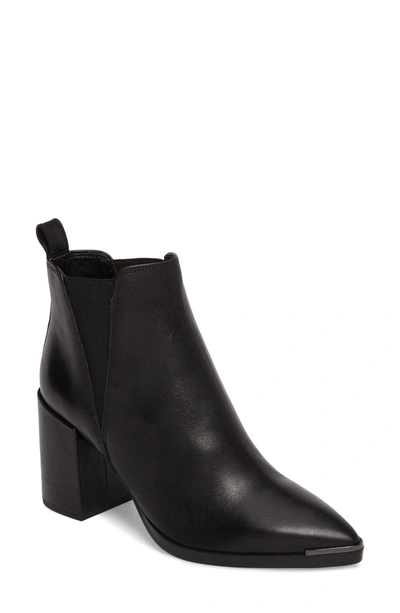 Shop Tony Bianco Bello Pointy Toe Bootie In Black Jetta Leather