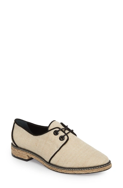 Shop Tory Burch Fawn Espadrille Oxford In Natural/ Black