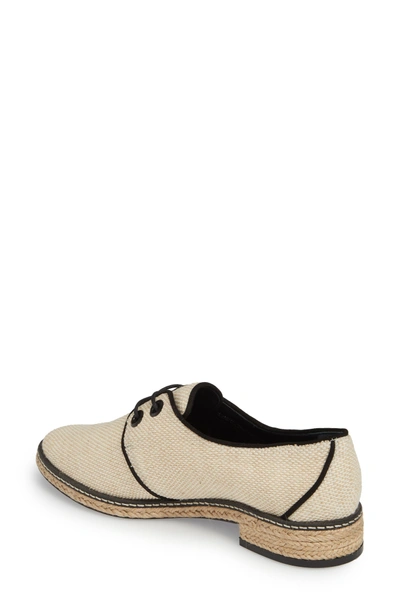 Shop Tory Burch Fawn Espadrille Oxford In Natural/ Black