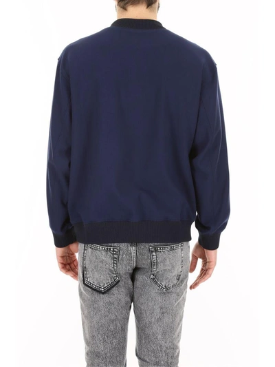 Shop Kenzo Embroidered Sweatshirt In Bleu Marineblu